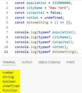 Check the Type of a Variable in TypeScript 1 Check the Type of a Variable in TypeScript