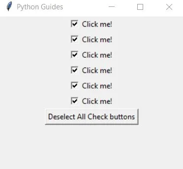 Create Checkboxes in Python Tkinter diselect Create Checkboxes in Python Tkinter diselect