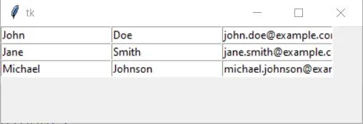 Use Tkinter Entry Widget in Python table Use Tkinter Entry Widget in Python table