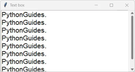 Create Scrollable Frames with Python Tkinter Text Create Scrollable Frames with Python Tkinter Text box
