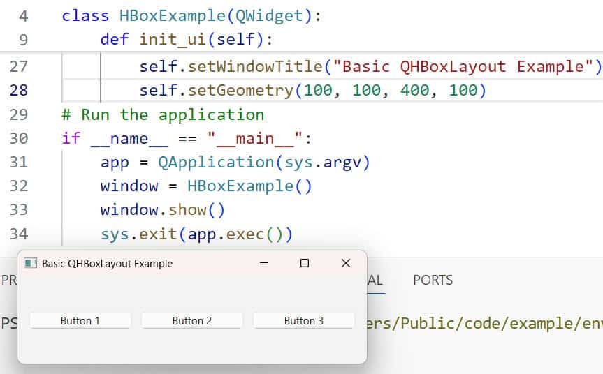QHBoxLayout in PyQt6 for Horizontal Layouts QHBoxLayout in PyQt6 for Horizontal Layouts