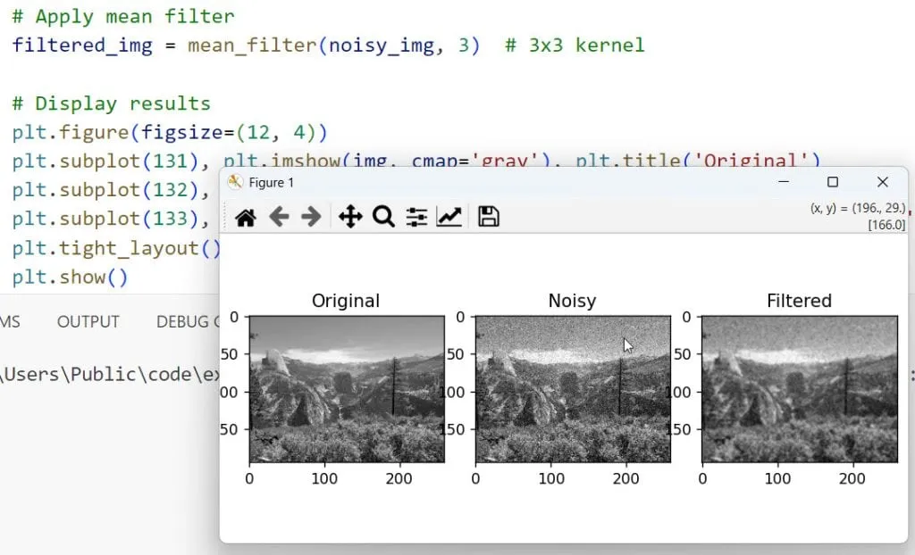 mean filter python 1 mean filter python