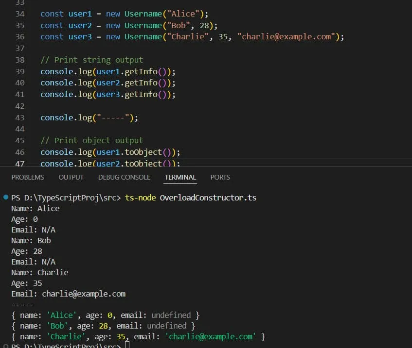 Understand TypeScript Constructor Overloading