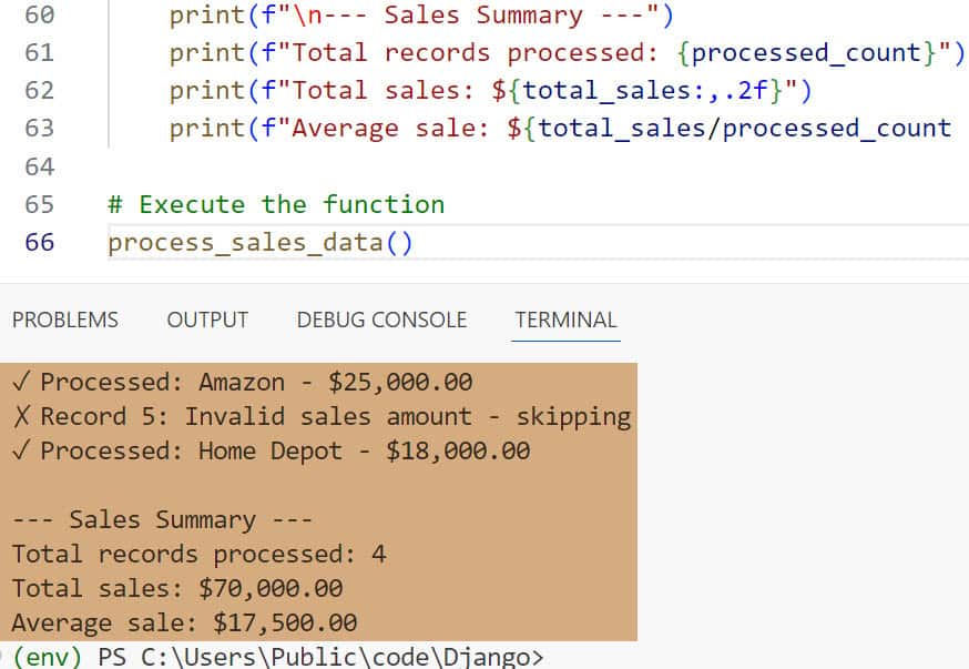 python while python while except