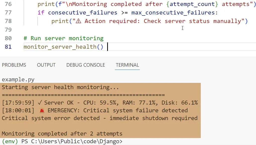 while except python while except python