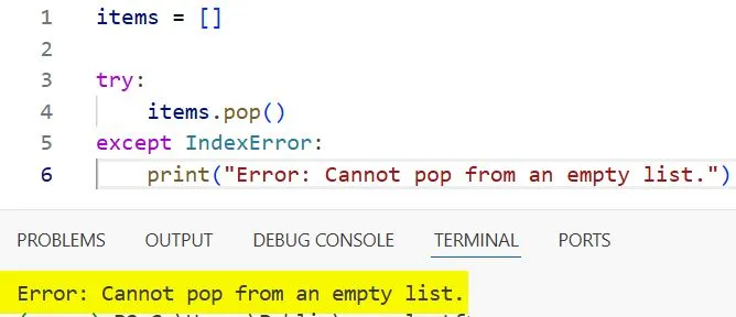 list pop python list pop python