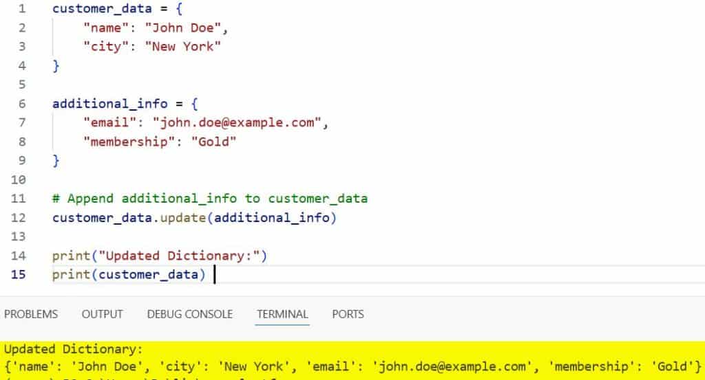 python dictionary append python dictionary append