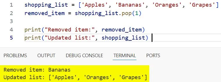 python pop python pop