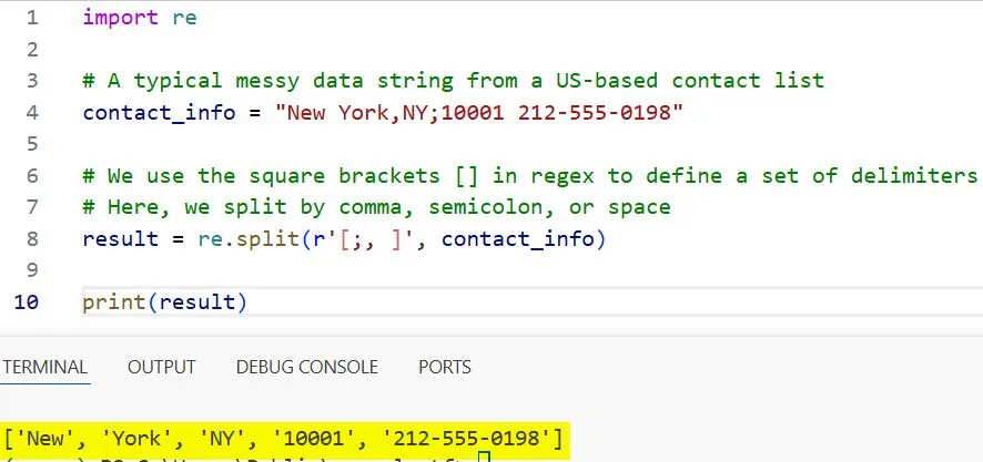 python regex split python regex split