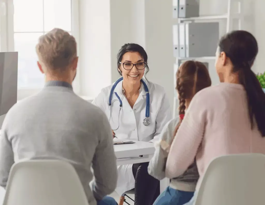 Doctor with Patients