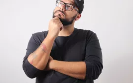 Man thinking about his options