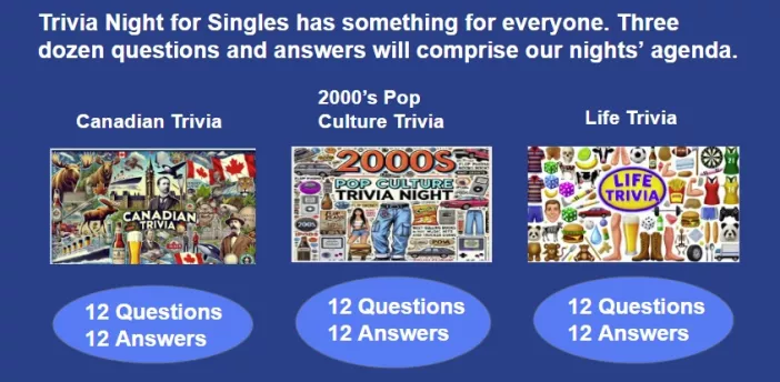 Trivia Night for Singles Questions – October 2024