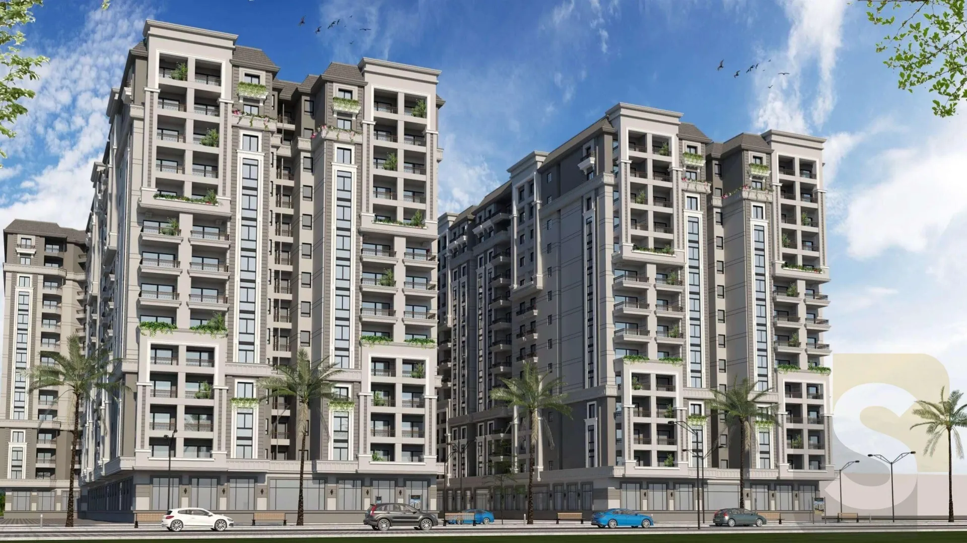 واجهة مشروع ڤي مروج الغنيمي سموحة