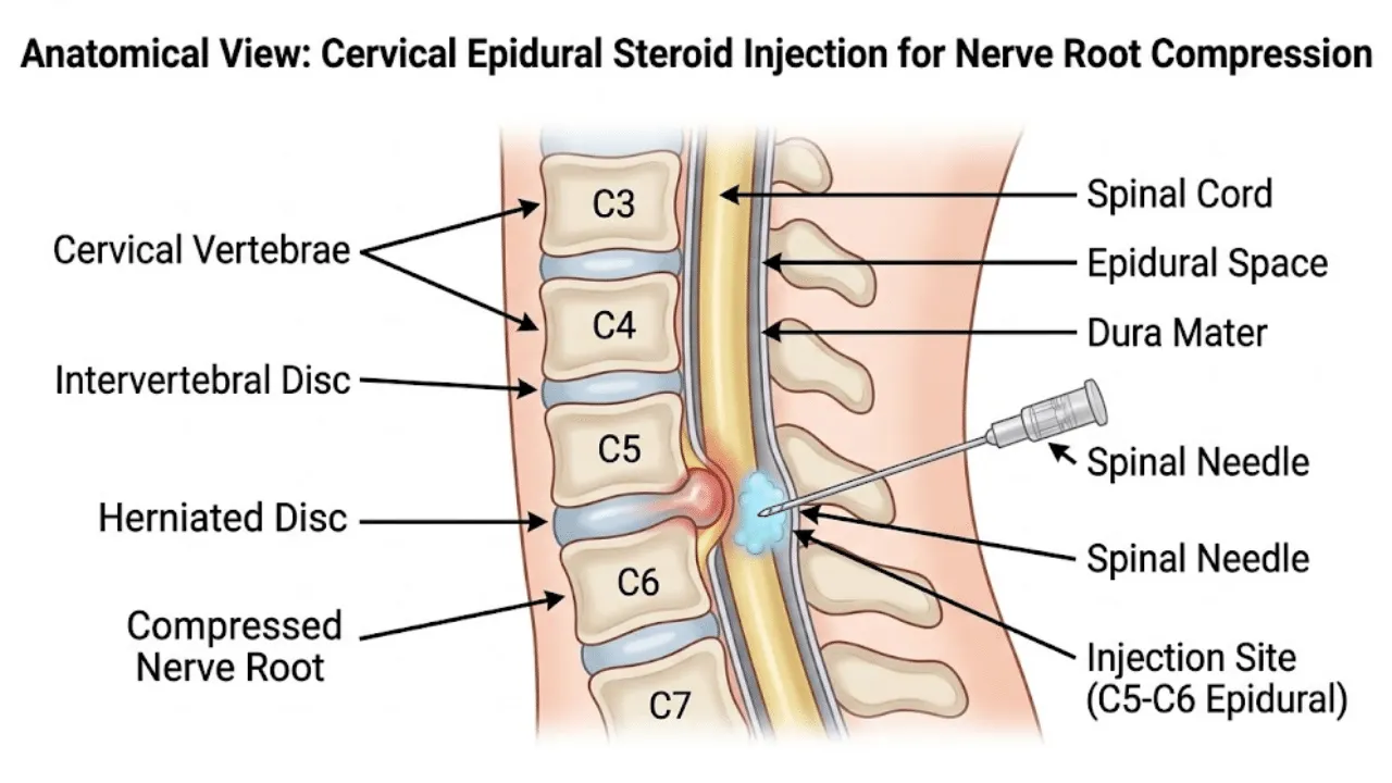 Can a Cervical Epidural Steroid Injection Relieve Neck and Arm Pain? 1 HOW Cervical Epidural Steroid Injection Relieve Neck and Arm Pain