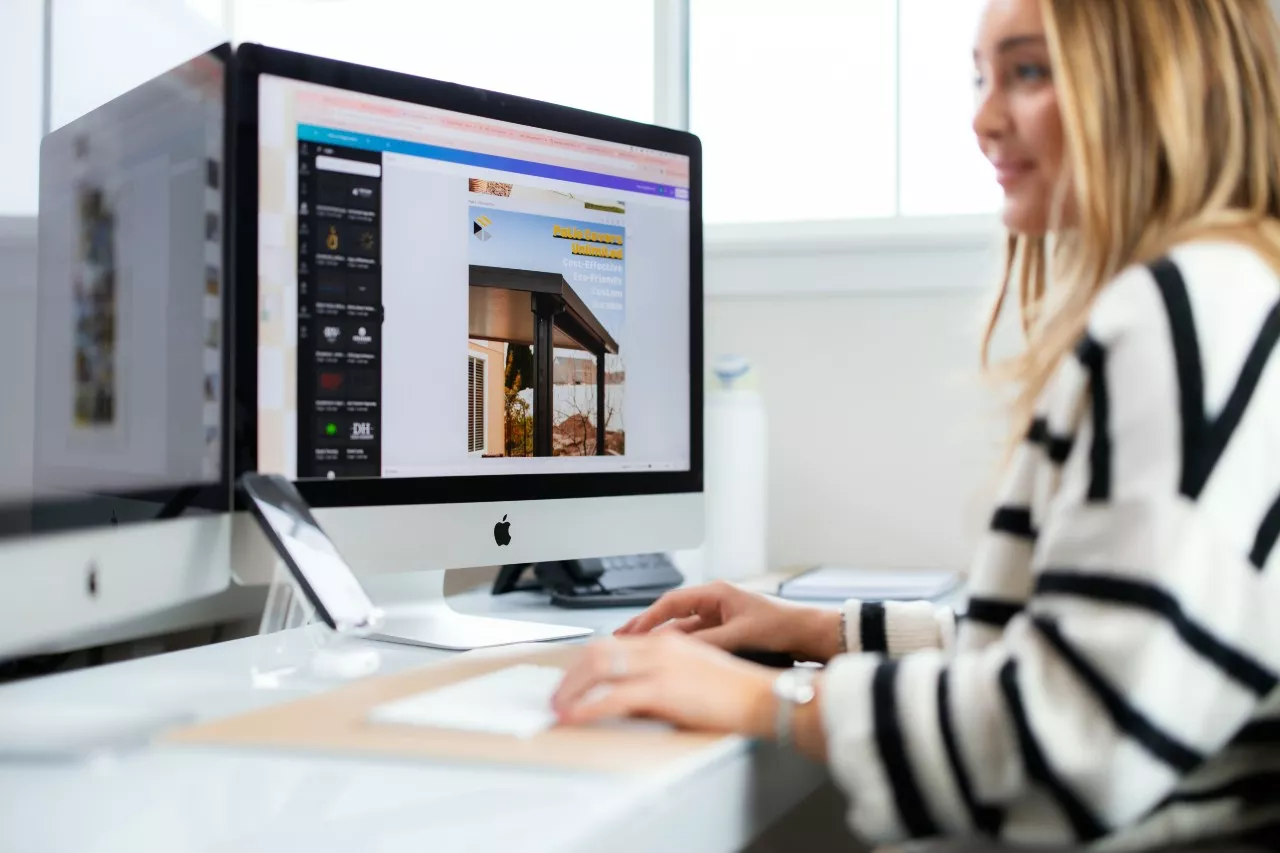 Alex our social media specialist working on social media marketing strategy