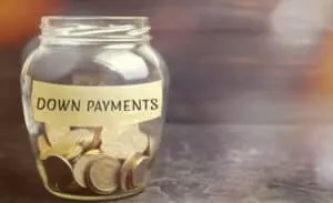 Glass jar with the word down payments - Sprint Funding