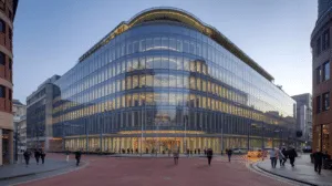 Sleek modern building with glass windows