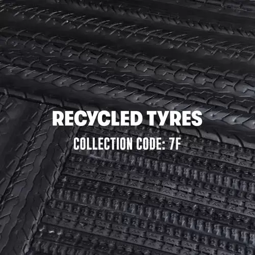 Participate the 2027 Surface Design Show in London Recycled tyres collection code 7F