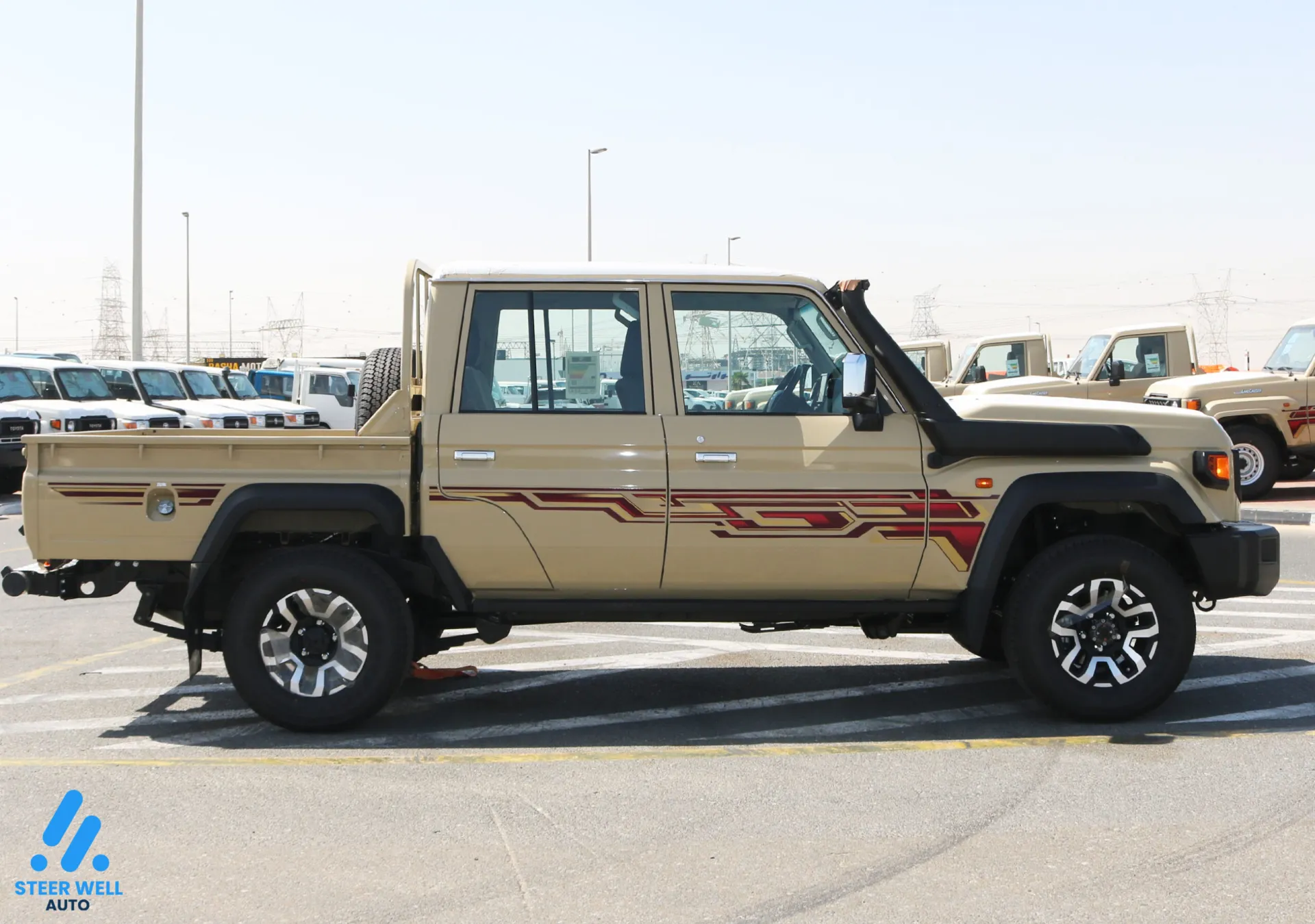 2024年式トヨタ ランドクルーザー 79 LX – ベージュ ドバイ（UAE）にて
