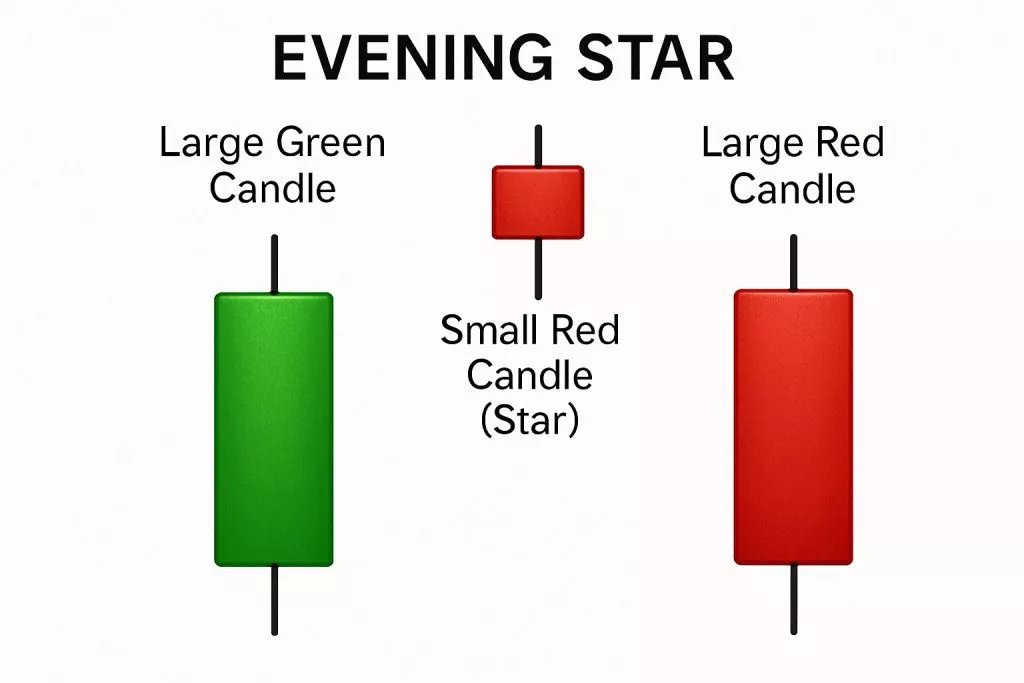 Evening Star candlestick Patterns