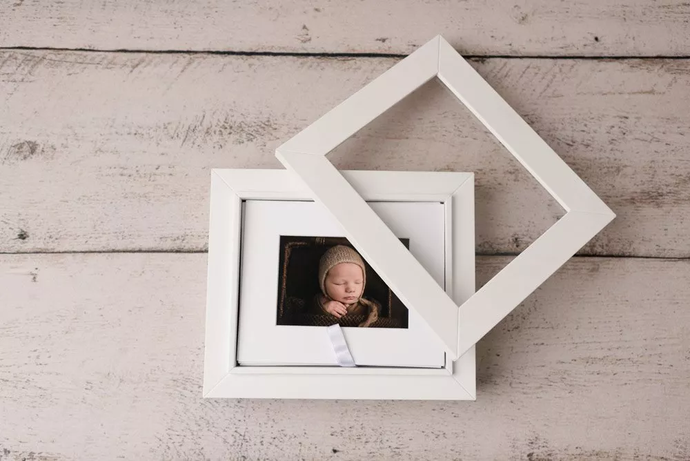 Vancouver Newborn Photographer - Luxury Folio Album with glass front