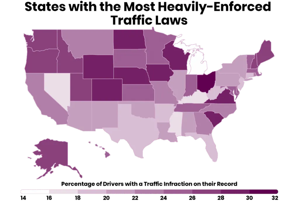 States with Strict Enforcement and Heavy Penalties