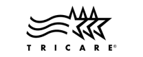 a black and white photo of a tricare logo representing mental health services in New Jersey