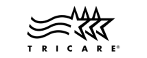 a black and white photo of a tricare logo representing mental health services in New Jersey