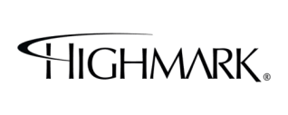 a black and white photo of a Highmark logo representing mental health services in New Jersey