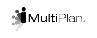 a black and white logo with the word multiplan representing a Mental Health Center Near New Jersey