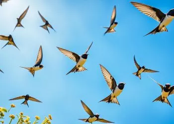 alimentation d'hirondelle