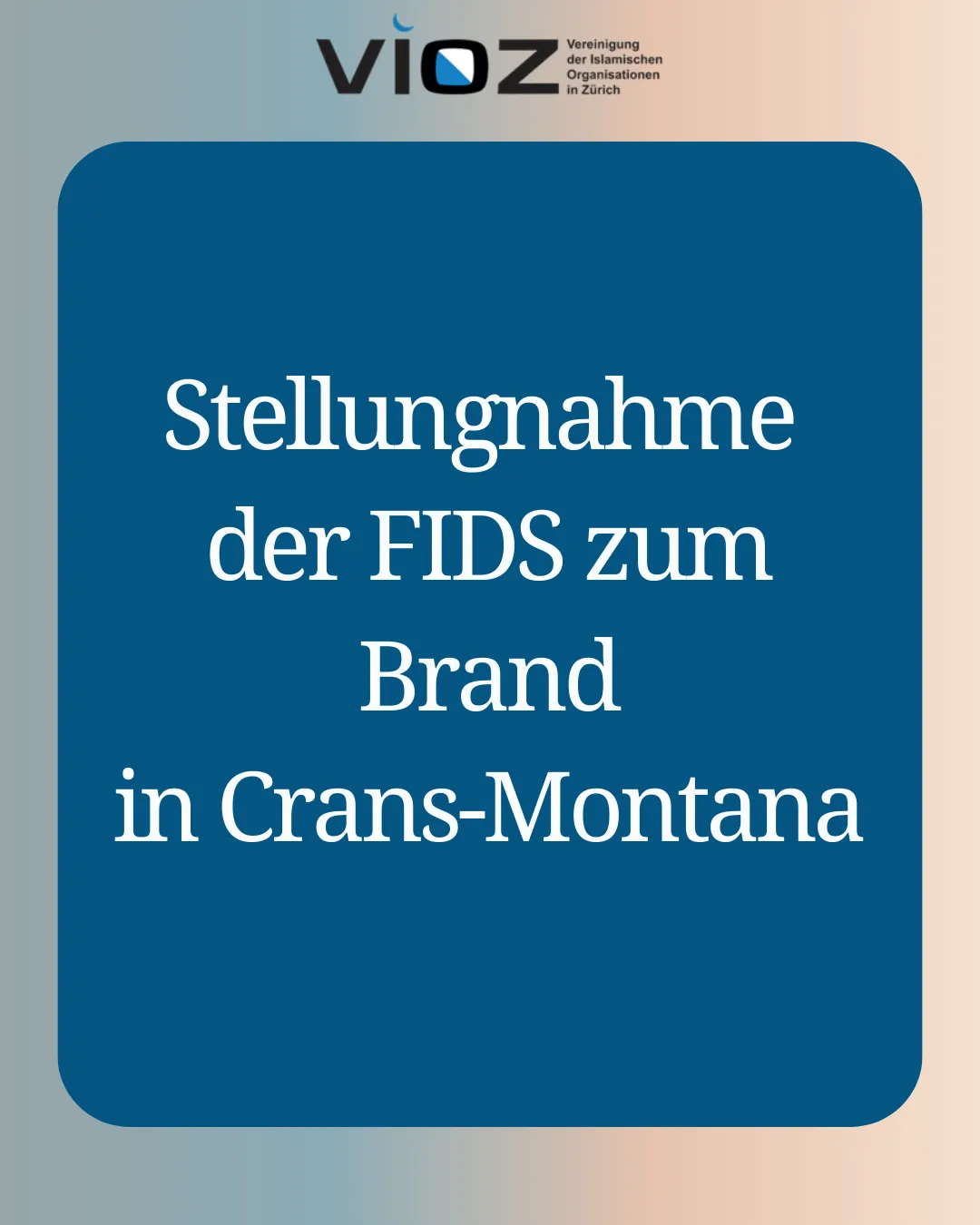Stellungnahme FIDS Crans-Montana