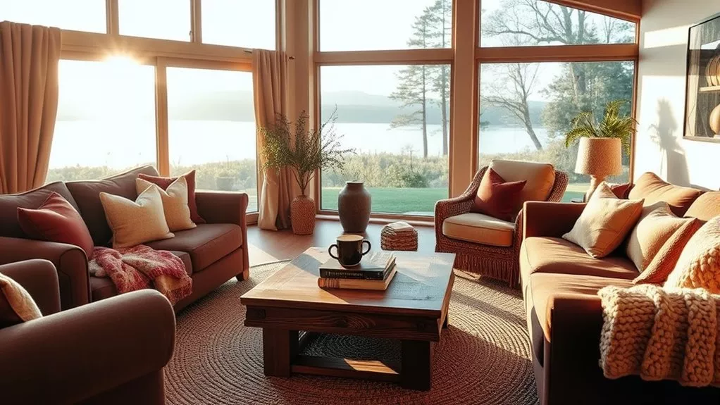 warm and inviting living room