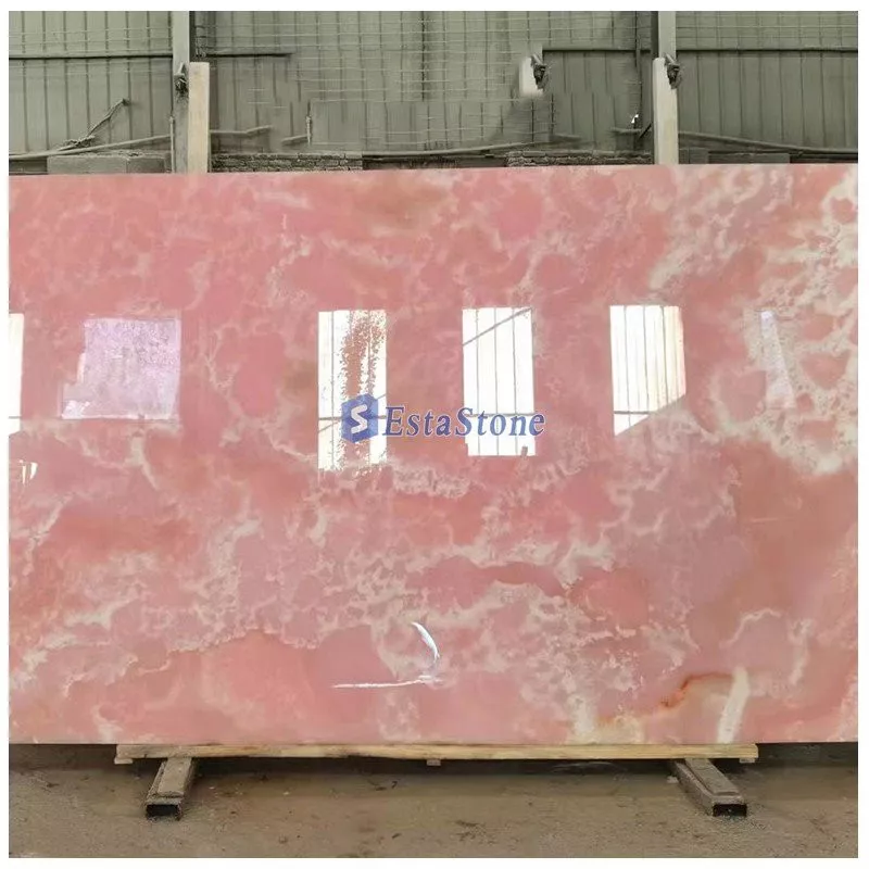 Pink Onyx Marble Slabs - ESTA STONE