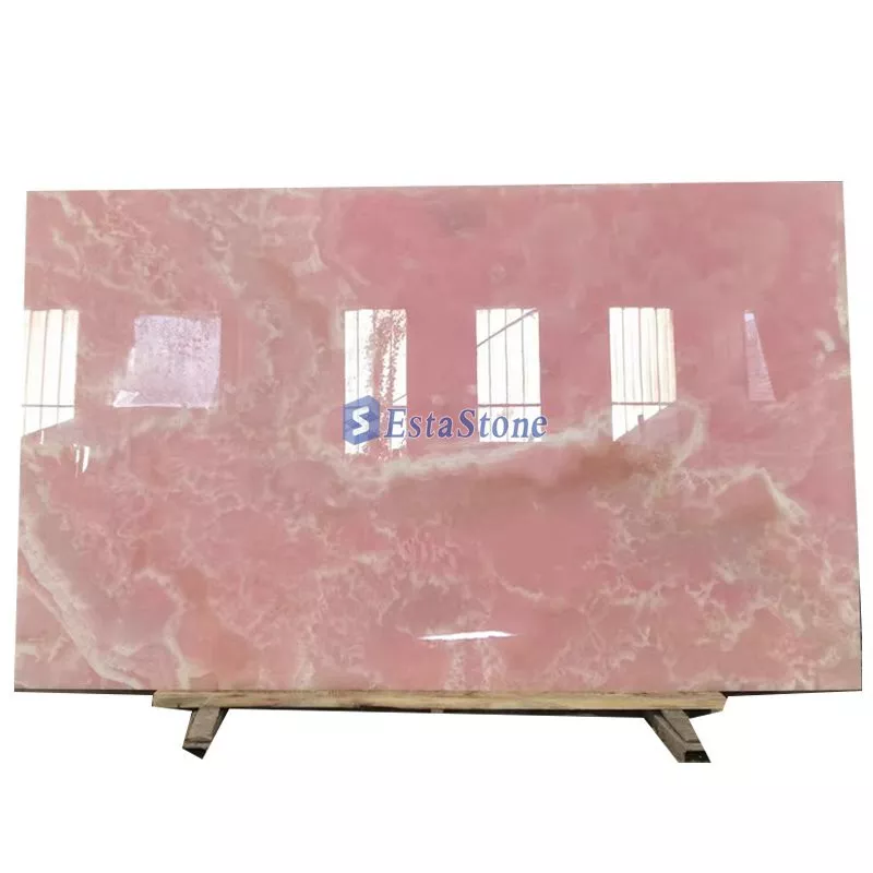 Pink Onyx Marble Slabs - ESTA STONE