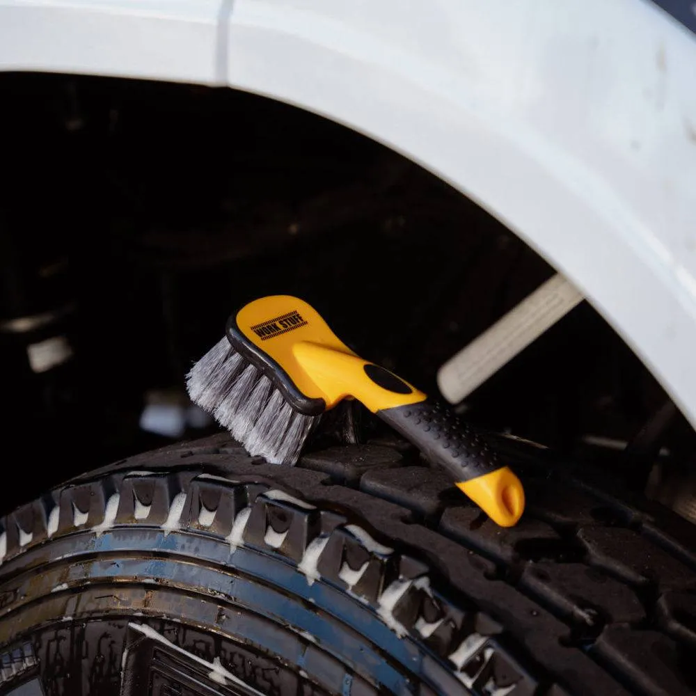 Work Stuff Monsoon wheel brush in use