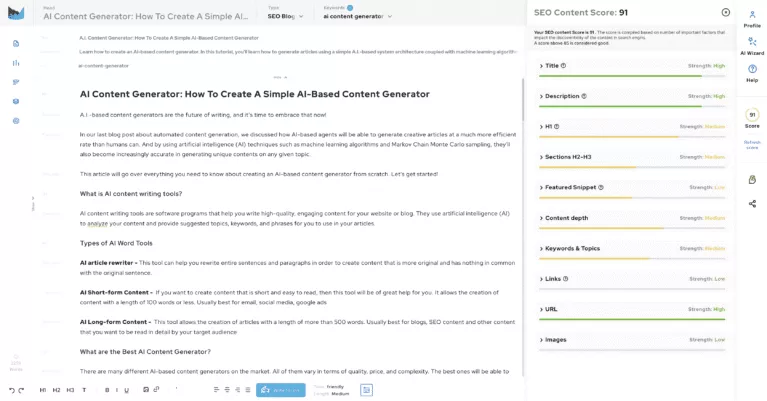 Outranking io content scoring