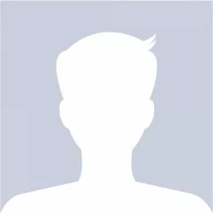 Silhouette of a man's head and shoulders