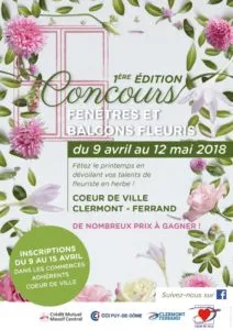 Affiche du concours "Fenêtres et balcons fleuris"