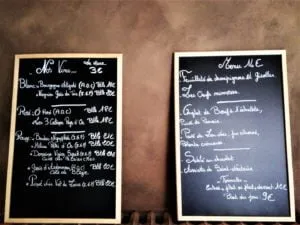 Menu du restaurant Maison du Gaucher, cuisines et dépendances.