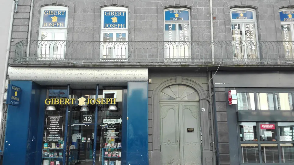 façade de la libraire Gibert à Clermont
