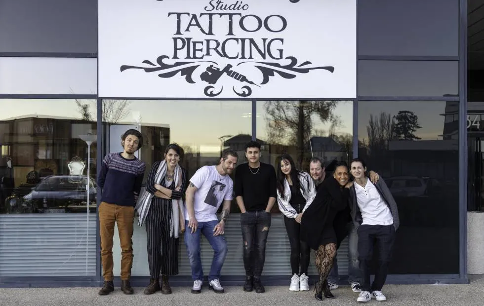 L'équipe du Studio Tattoo Piercing / photo Olivier Lou