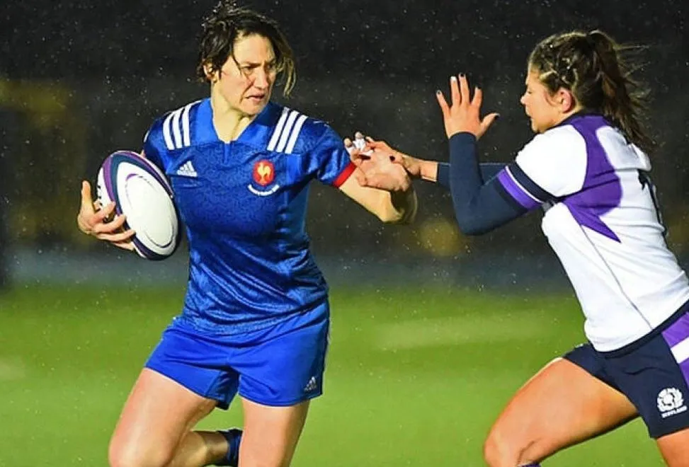 Jessy Trémoulière sous les couleurs du XV de France / Photo FFR.