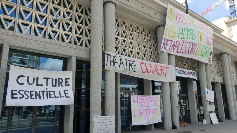 La Comédie occupée avril 2020 / Photo 7 Jours à Clermont