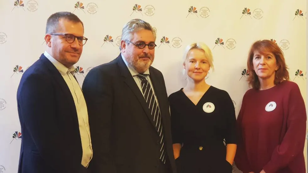 Cécile Coulon entourée de Patrice Chazottes, Olivier Bianchi et Isabelle Lavest / Photo 7 Jours à Clermont