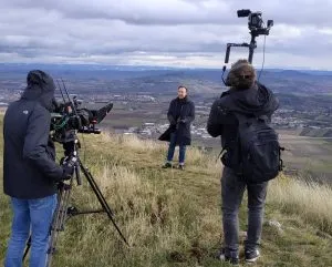 Tournage Bern Gergovie_Photo Musée de Gergovie