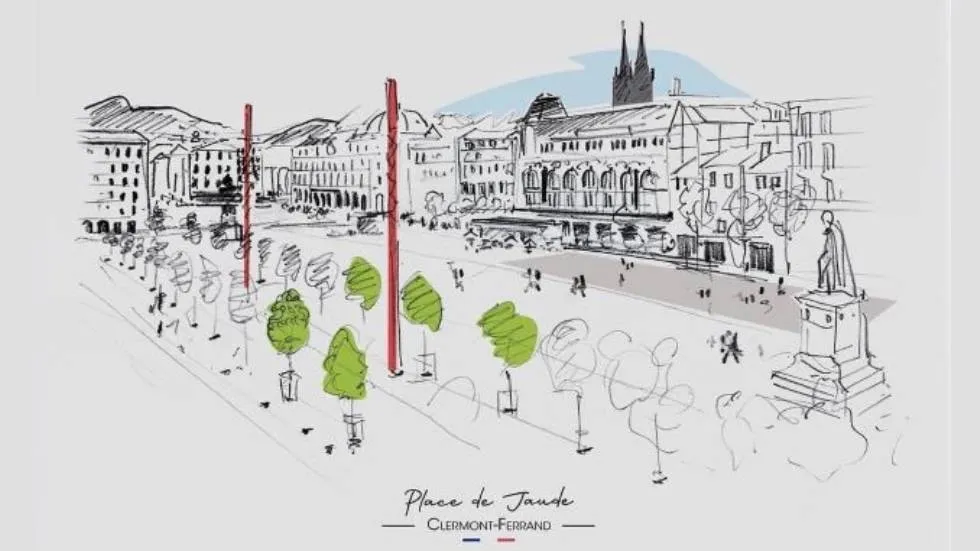 Place de Jaude (c) Anne-Marie Gaudillet