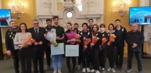 Equipe de France de patinage artistique à la mairie de Clermont / Photo 7 Jours à Clermont