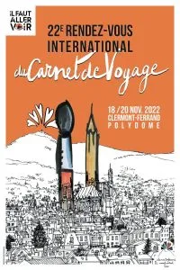 Affiche verticale Rendez-vous du Carnet de Voyage 2022