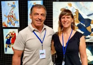 L. Llong avec Berbizier / Photo DR